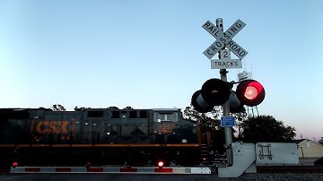 CSX Mixed Freight Train Looking At And Away