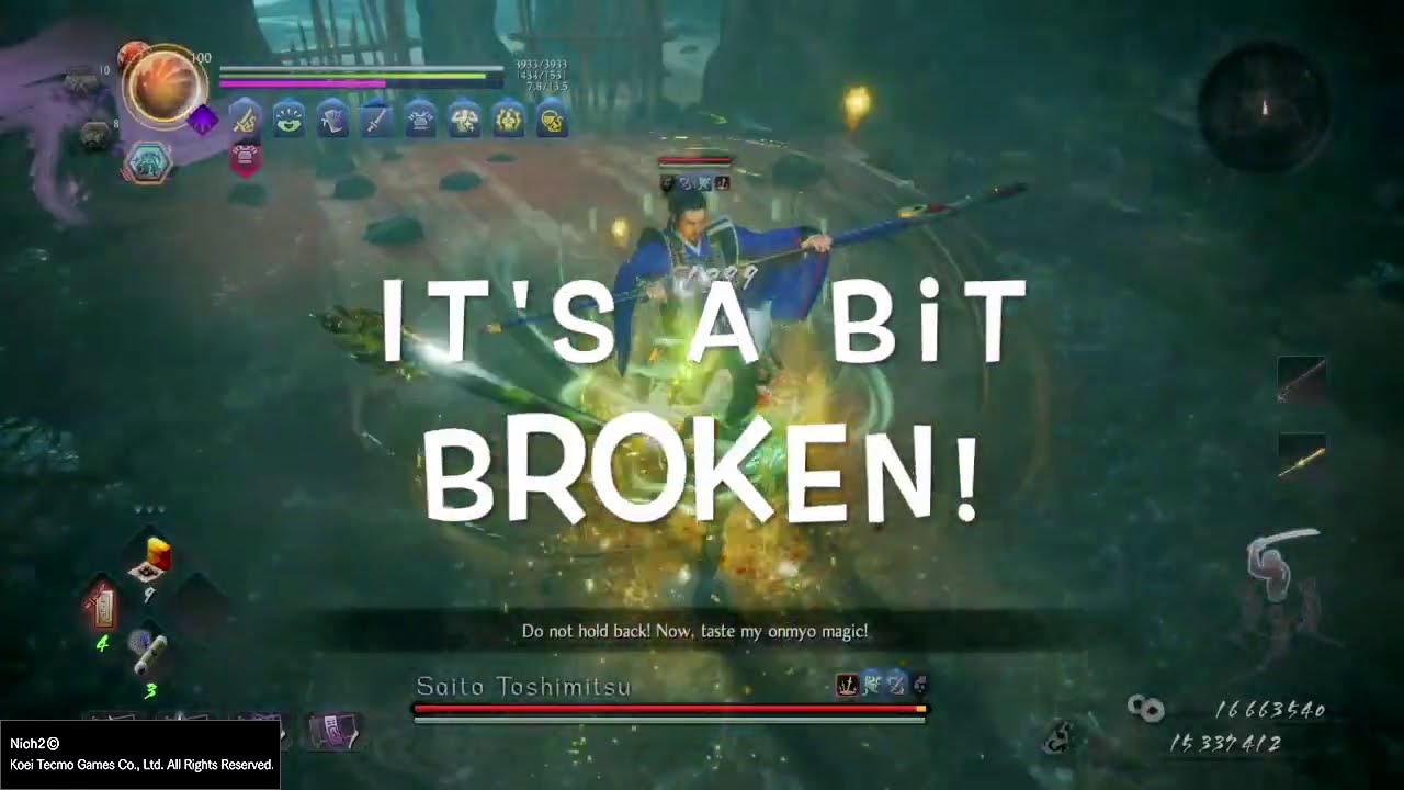 Nioh 2 Build for Dream of the Demon Part 3 Odachi Boss Cheese YouTube