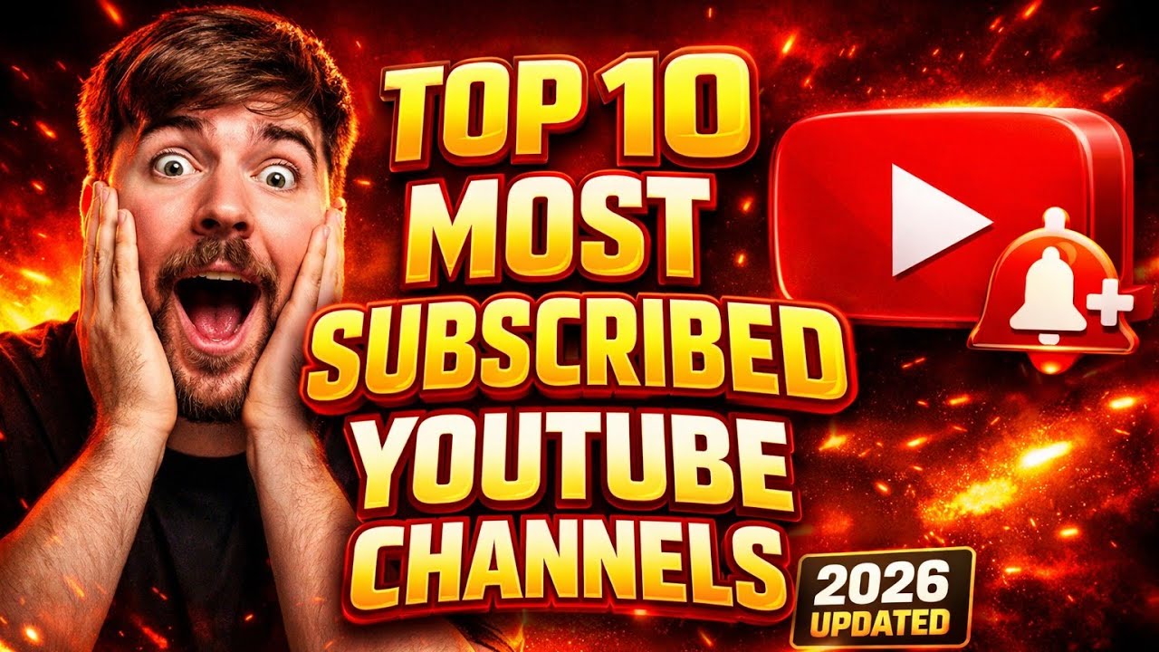 #Top 10 Most Subscribed YouTube Channels in the World (2026) # ...