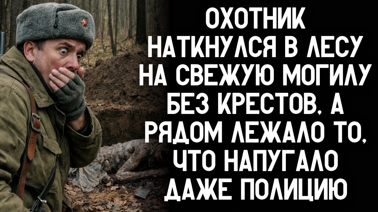 Охотник наткнулся в лесу на свежую могилу без крестов, а рядом лежало то, что напугало даже полицию