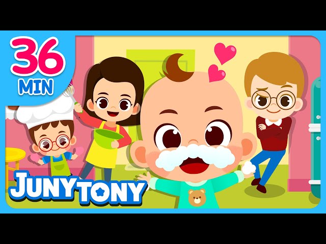 Daddy is My Hero | My Superhero Mom + More Family Songs | Family Love Songs Compilation | JunyTony class=