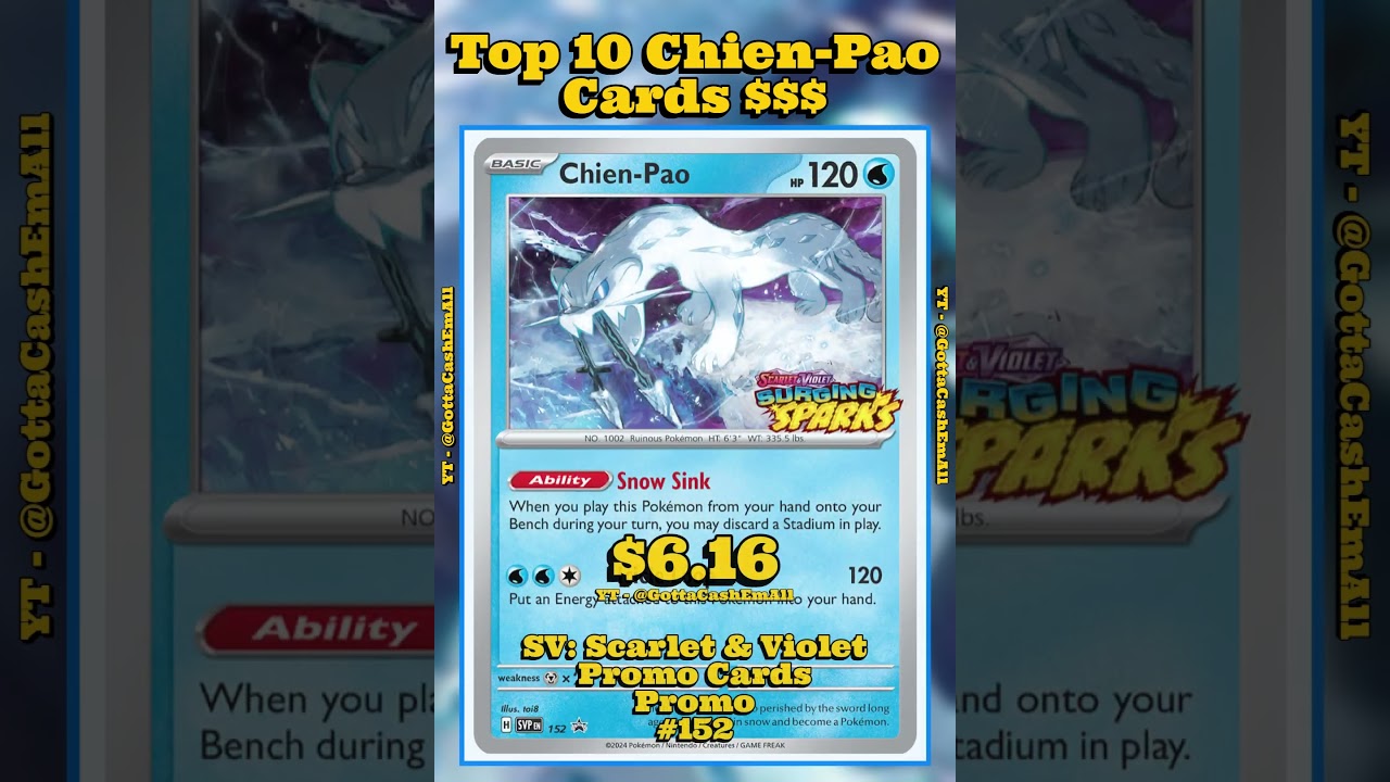 Top 10 RAREST Chien-Pao Pokémon Cards! ❄️💎 