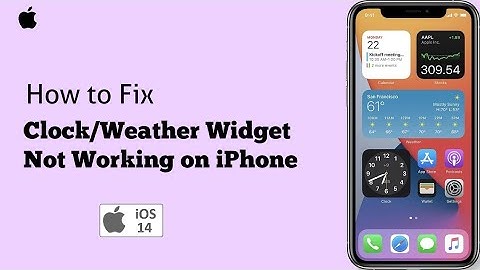 Weather/Clock Widget Not Working/Updating/Loading/Showing Up on iPhone after iOS 14 Update [Fixed]