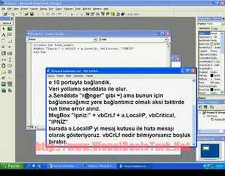 VB'de Winsock Kullanımı / VisualBasicTurk.Net