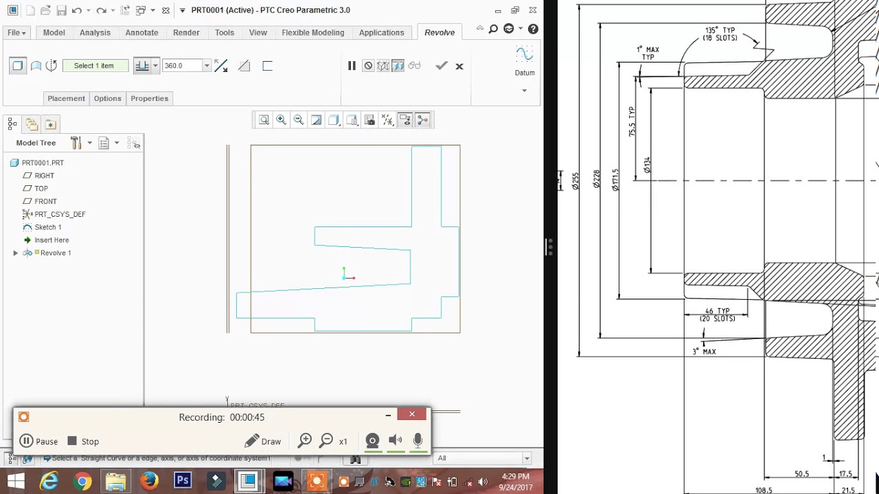Copy of Components sweep | creo pro-e
