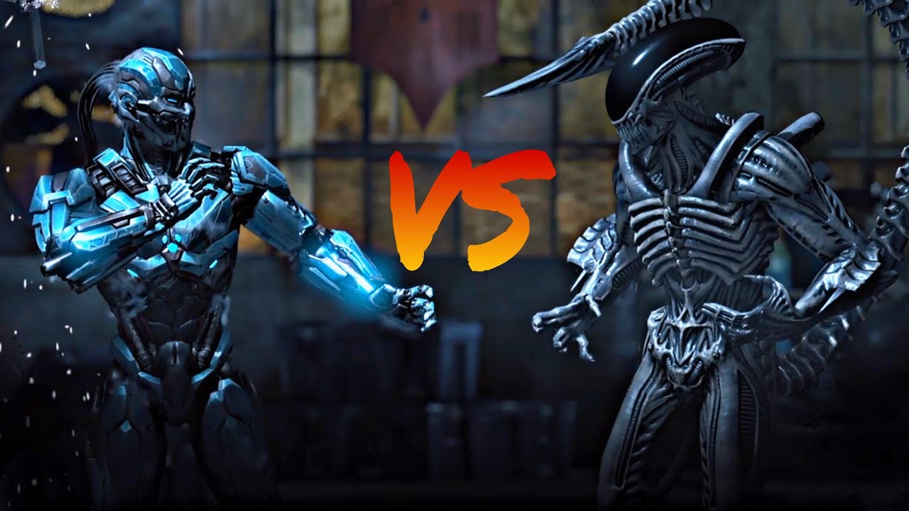 MORTAL KOMBAT X - CYBER SUB-ZERO VS ALIEN - YouTube
