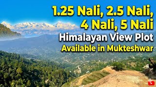 Himalayan view Land for sale in Mukteshwar 1.25 nali 2.5 nali 4 nali 5 nali plot available