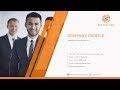 Company Profile PowerPoint Template -  Design a professional company profile ppt presentation