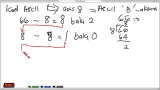 ASK T2 1.1.3 Penukaran Pengekodan ASCII kepada nombor perlapanan berdasarkan aksara yang diberi.