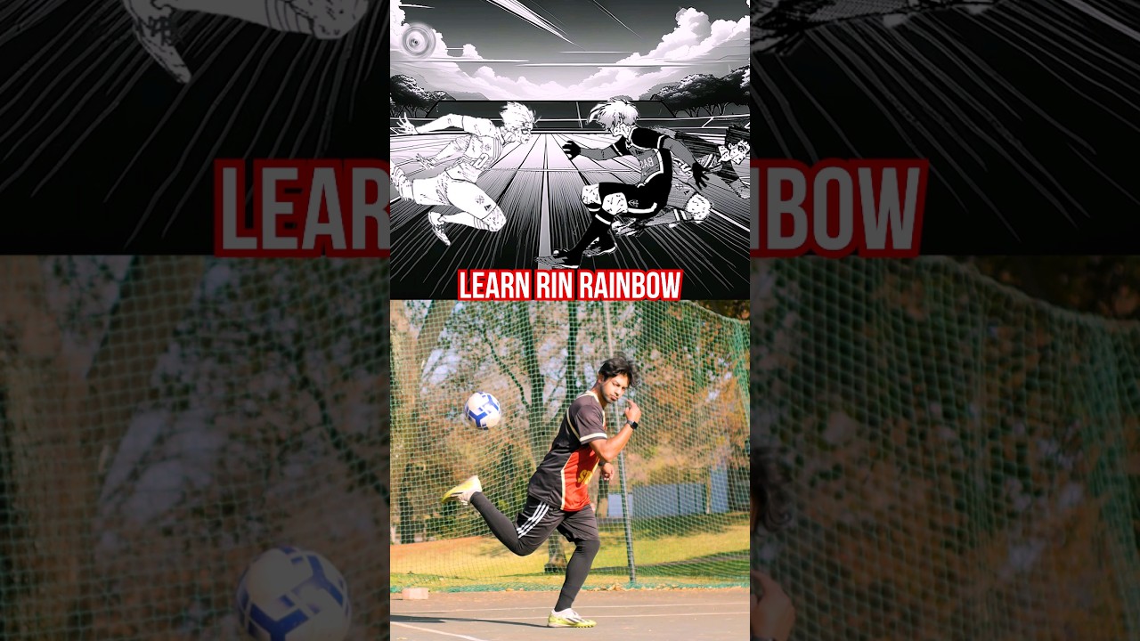 learn RIN ITOSHI'S New Rainbow Skill #bluelock #football #shorts