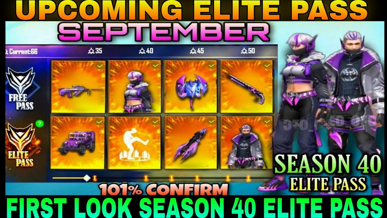 Free Fire September Elite Pass trailer | Season 40 Elite Pass trailer | First Look Elite Pass