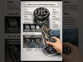 🚗⚙️ Cómo Usar Correctamente los Cambios en un Auto Manual