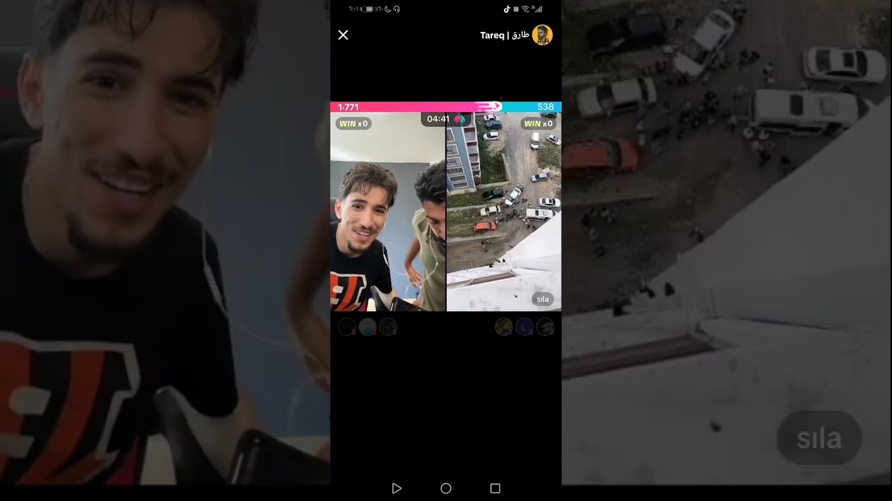 لايف وائل وطارق مع سيلا 💚🥺 p2