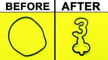 5 VISUAL Magic Tricks with Rubber Bands!