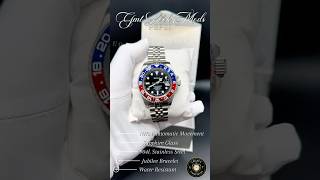 🔴🔵 Legendary, bold, and instantly recognizable — our Seiko GMT Look Mod “Pepsi” Edition ⌚#watch