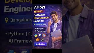 AMD Hiring Software Development Engineer 2026 🔥 Bangalore | Python | C++ | Apply Now