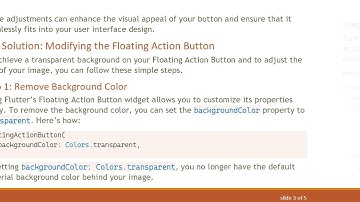 How to Remove Background Color from Your Flutter Floating Action Button