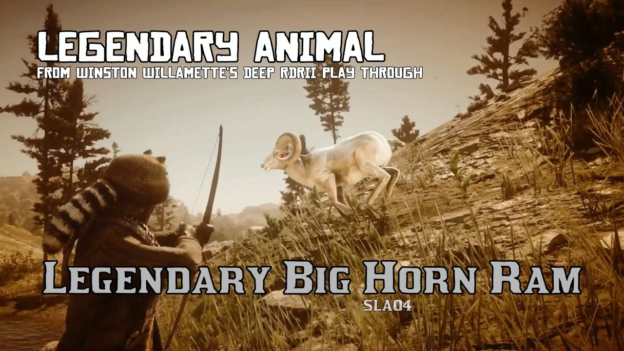 Legendary Big Horn Ram (Cattail Pond) - Legendary Animal [RDRII]
