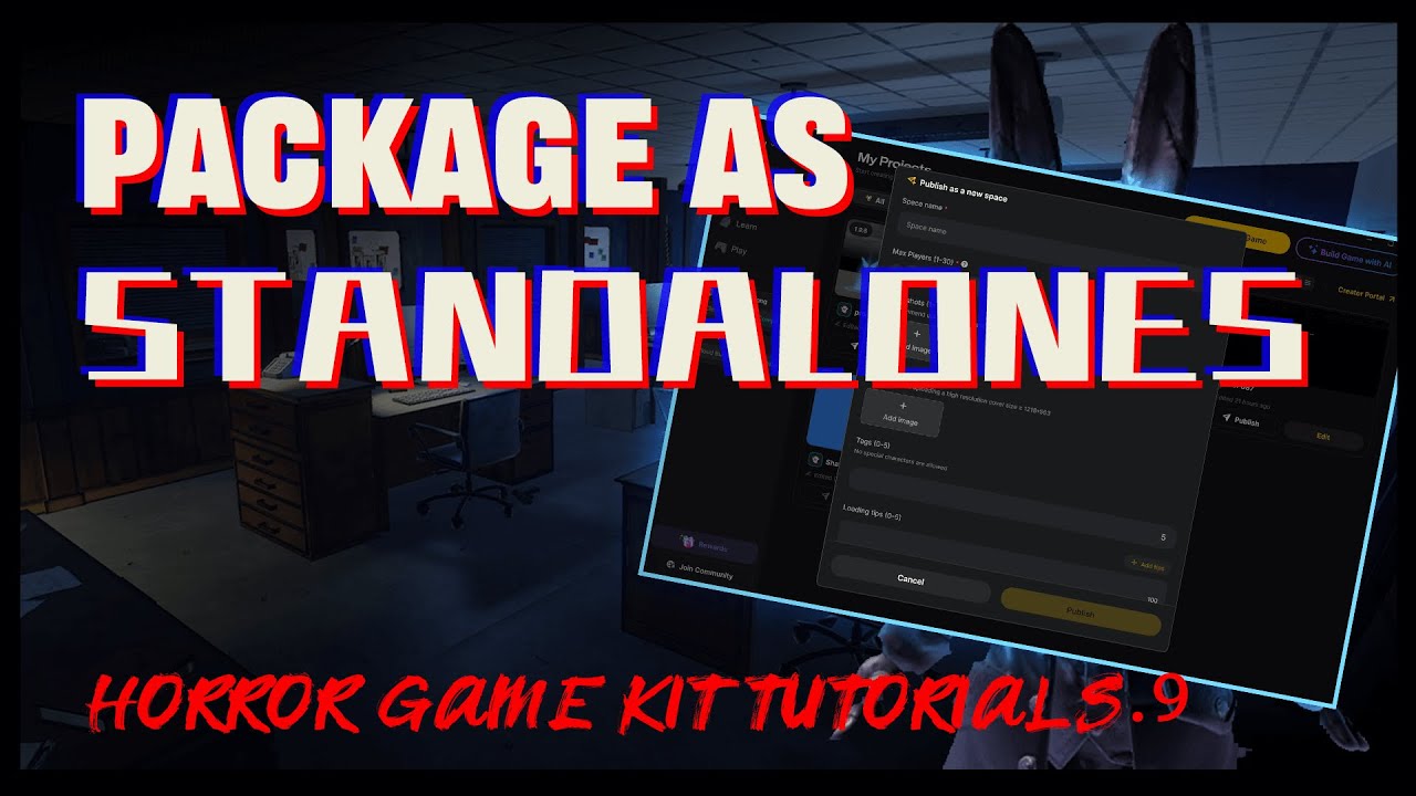 Horror Game Kit Tutorials | 9-Package as Standalone - YouTube