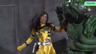 Yellow Ranger Girl Vs Monsters Intense Battle Mixed Fight Part-3