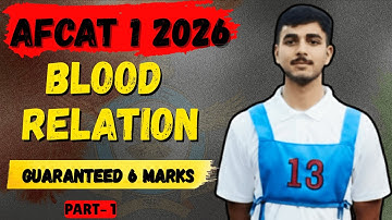 Blood Relation Part-1 | Guaranteed 6 Marks | AFCAT 1 2026 Reasoning