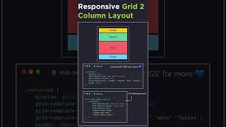 Master CSS Grid in 60 Seconds!#CSSGrid#WebDevelopment#FrontendDeveloper#Code#coding#ResponsiveDesign