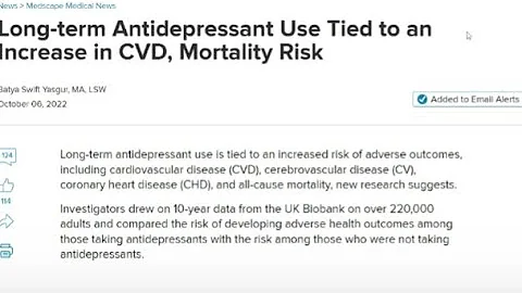 Science Snippet - Long term Antidepressant Use Tie...