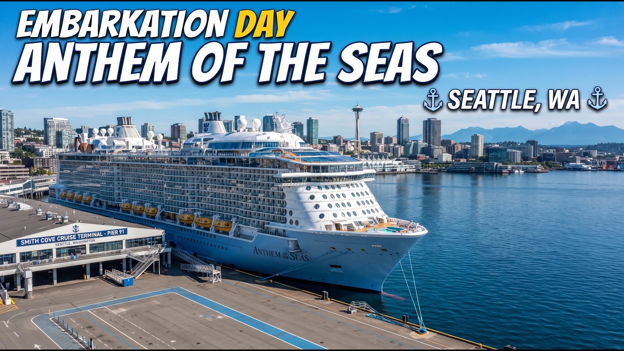 The Ultimate Alaska Cruise Embarkation Day Vlog (Anthem of the Seas)