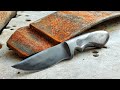Knife making  making a hunting knife