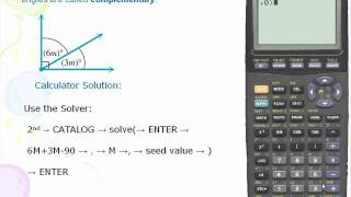 TI-83/84 - Complementary and Supplementary Angles