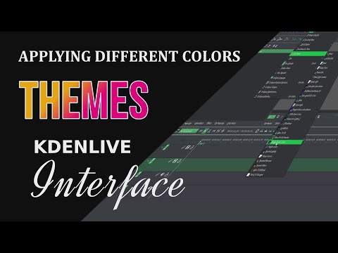 How to Apply color Themes to kdenlive interface for Windows