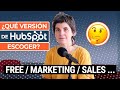 ¿Qué versión de HubSpot escoger? CRM Gratuito vs Marketing vs Sales
