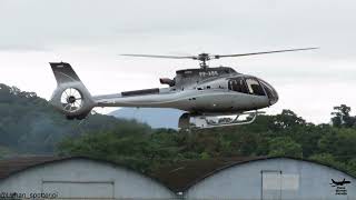 Pouso e Decolagem em Joinville - Airbus Helicopters H130 T2 - (PP-ABK) 21/02/2024