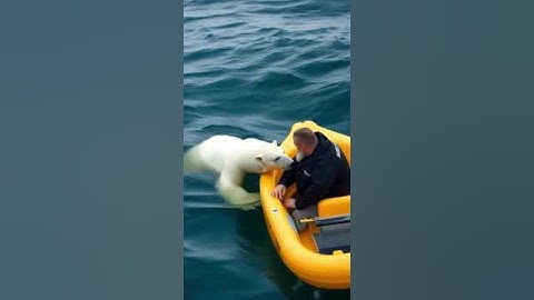 A Polar Bear Cub Rescued from Deadly Shark Attack #polarbear #rescue #animals