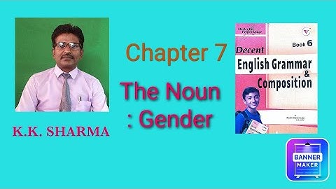 Chapter 7 The noun: Gender (Kinds and formation) | Kinds of Gender