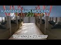 Desain 3d kandang sapi rendering  skat antar sapi ruang penyimpanan pakan ruang jaga kandang