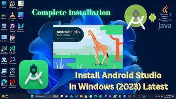 How to install Android Studio on Windows 11/10 [2023 Latest Version] Giraffe installation