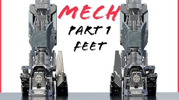 Mech Timelapse in Blender EEVEE - Part 1 - Feet