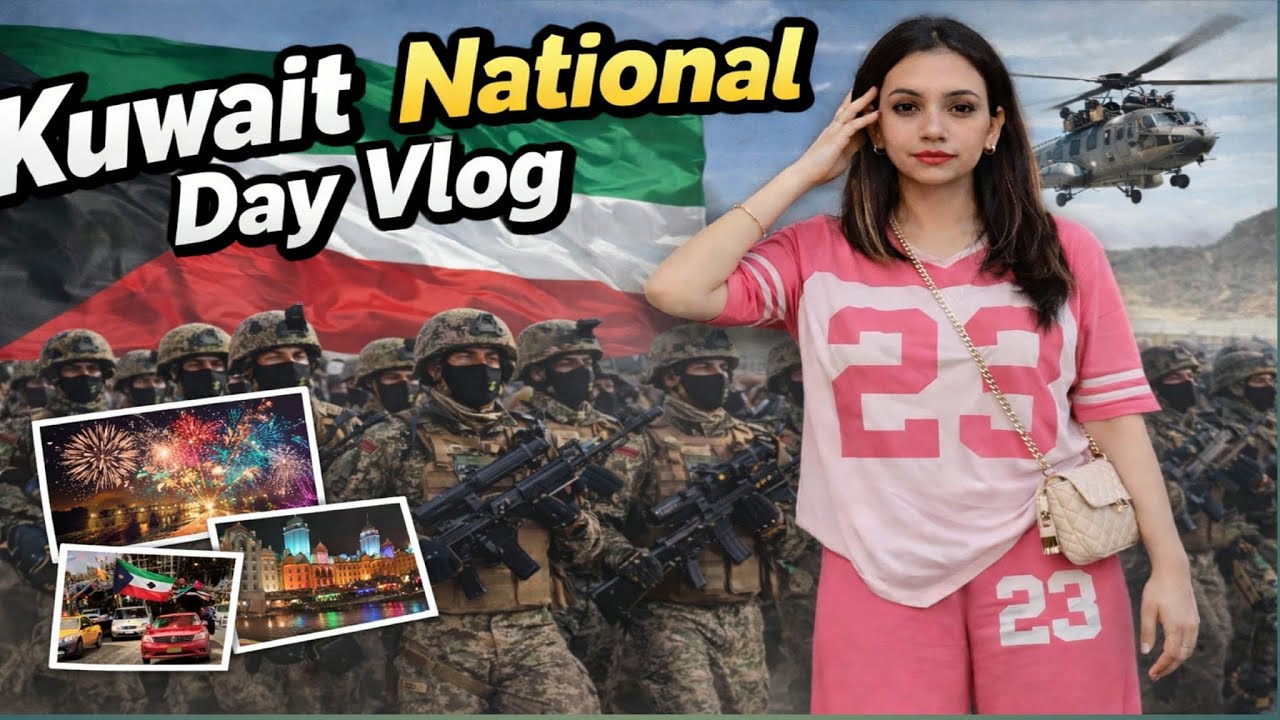 Kuwait National Day Celebration 🇰🇼 | Army & Police Show | Kuwait City Vlog 2026#trending #viral 
