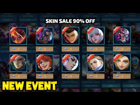 SKINS SALE 90% OFF| New Event In MOBILE LEGENDS @jcgaming1221