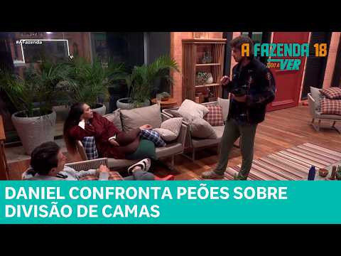 A FAZENDA: Daniel confronta peões sobre divisão de camas ‘Tem alguma coisa errada’