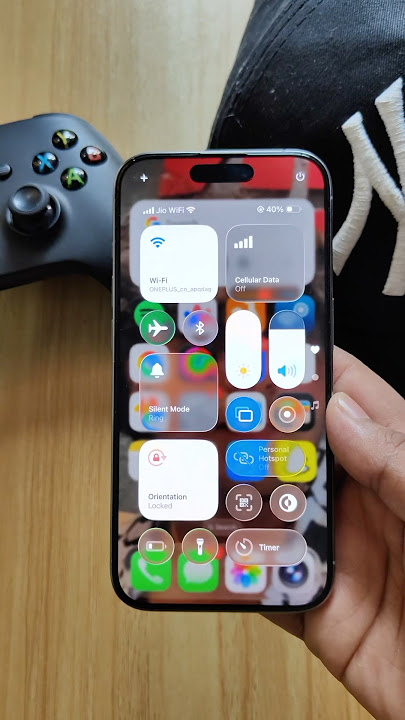 transparent control centre on iOS 26  #Apple #iOS #iPhone #ios26 #iphone15pro #android #oneplus