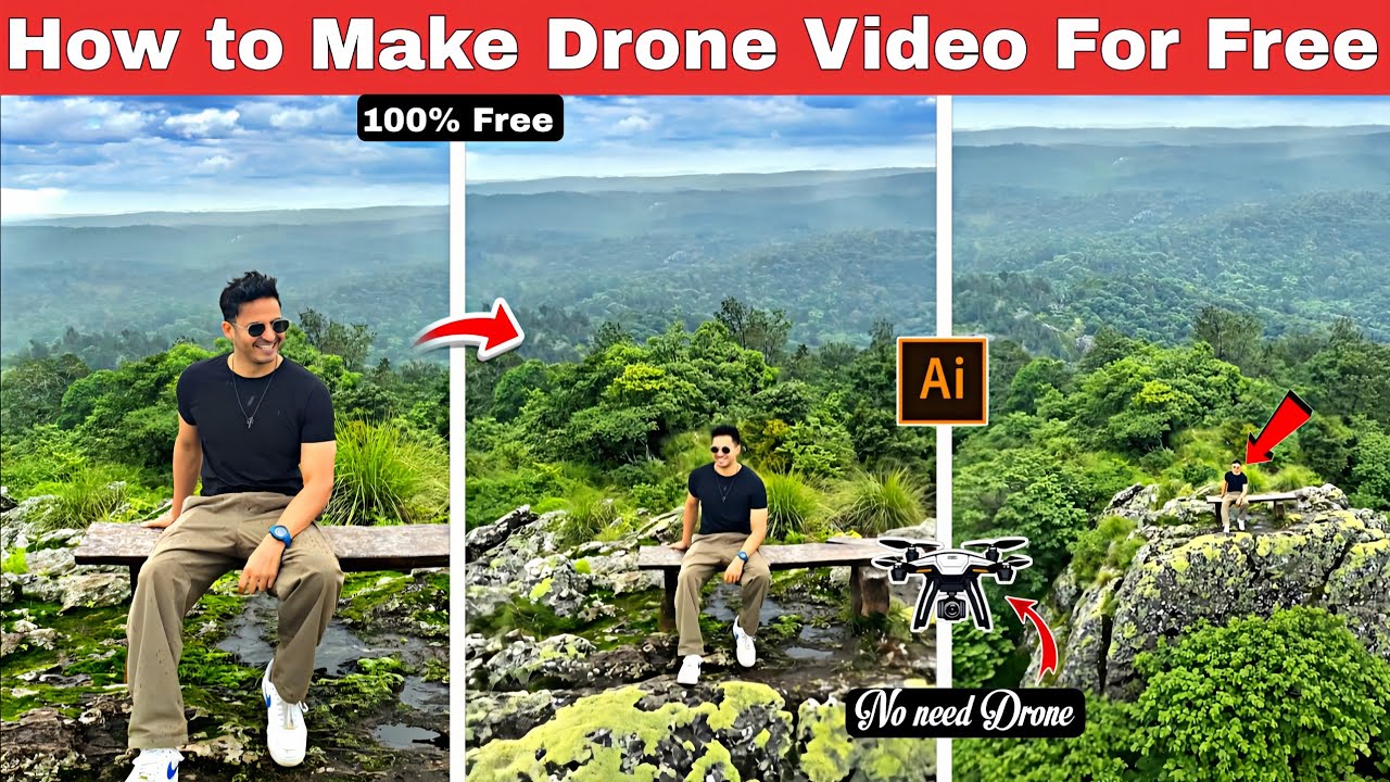 How to make drone video for free | Flow Ai Se Drone Video Kaise Banaye ...