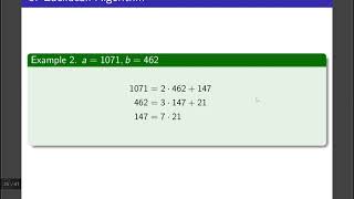 Intro to Proofs - Number Theory - Euclidean GCD Algorithm