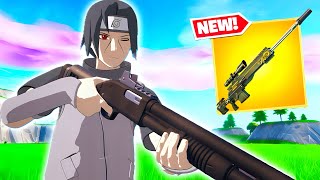 Itachi Uchiha Skin Gameplay: Solo Crown Win in Fortnite Ch. 5 Season 2 + BEST Controller Settings