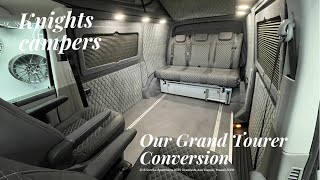 Knights Campers VW T5.1 Grand Tourer conversion with REIMO Variotech 3000 1380mm sliding bed/seat…