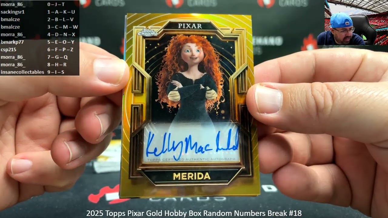 12.01.2026 2025 Topps Pixar Gold Hobby Box Random Numbers Break #18