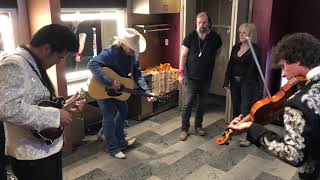 Video thumbnail of "Dwight Yoakam - LSD Dressing Room Rehearsal "Dim Lights""