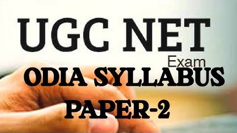 UGC/NET/ JRF/SSB/ PREPARATION /ODIA SYLLABUS / PAPER-2/.
