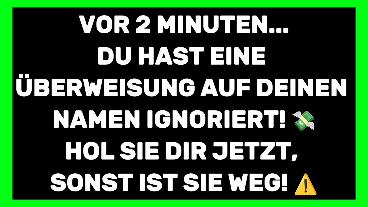 Vor 2 Minuten_ Erzengel Michael hat das für dich freigegeben! (Nicht ignorieren!) ✨